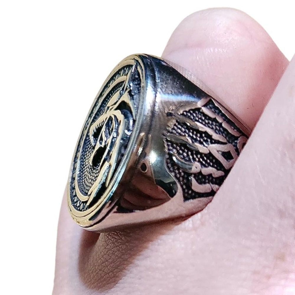 Viking Wolf Ring, Fenrir Wolf Viking Ring, Wolf Claw Ring, Stainless Steel Ring - Picture 3 of 10